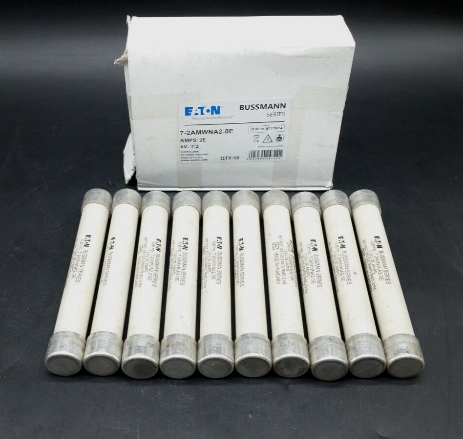 Eaton Bussmann 7.2AMWNA2.0E Medium Voltage Fuse – Box of 10