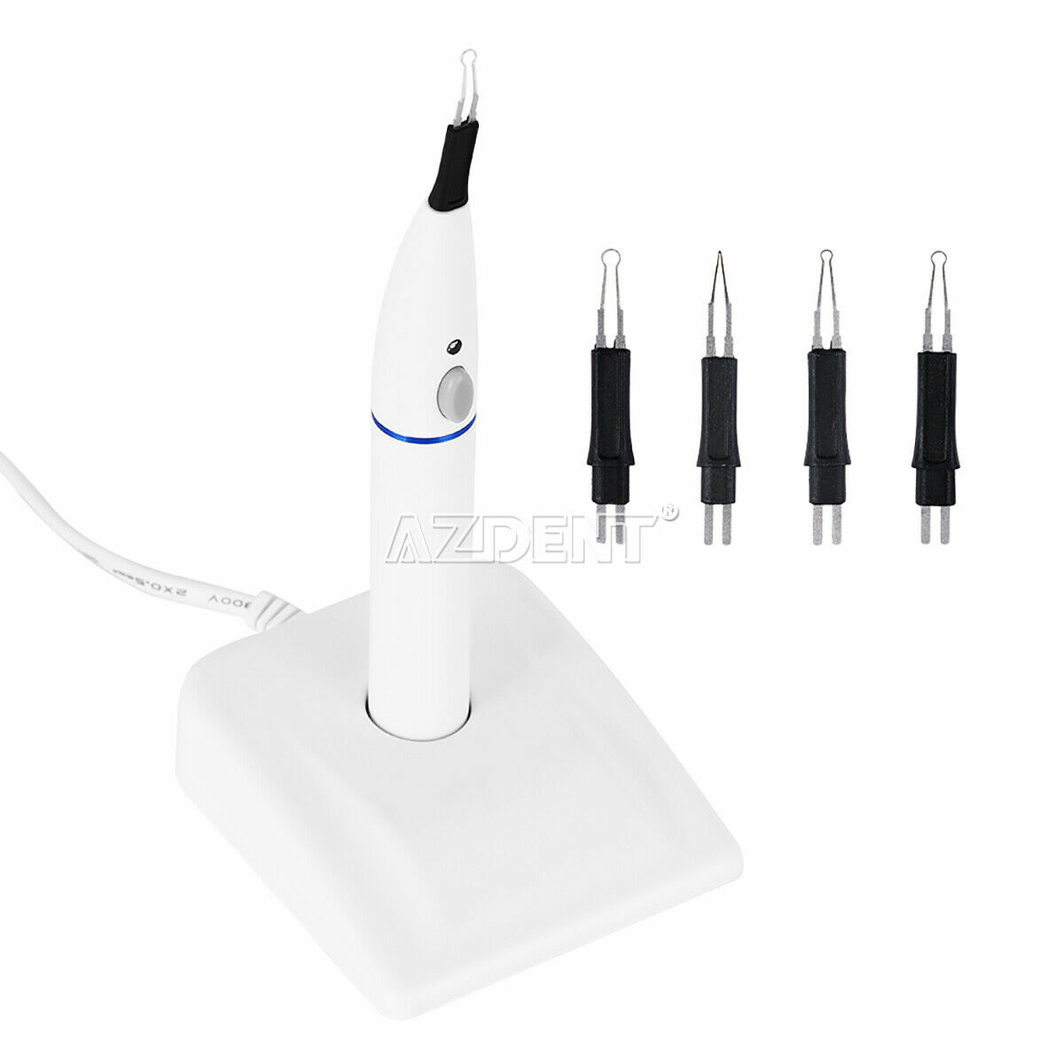 AZDENT Dental Endo Cordless Gutta Percha Tooth Gum Cutter + 4 Pcs Heat Tips