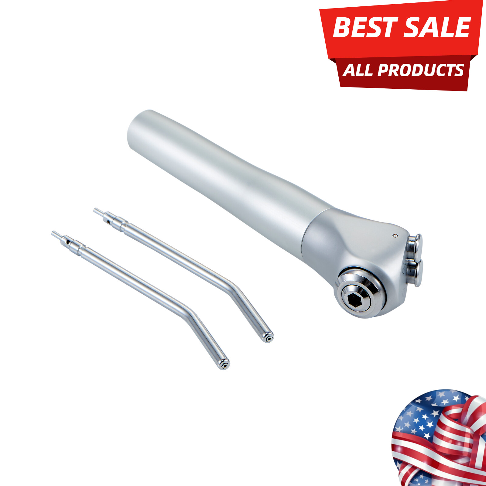Dental 3 Way Air Water Spray Triple Syringe Handpiece/2 Nozzles Tips Tubes US