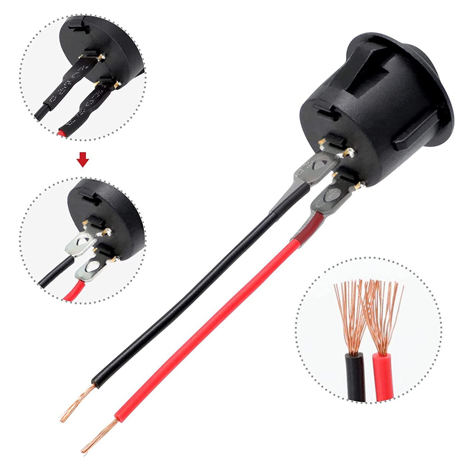 10 Amps 12 Volts 5Pcs 12V Round Rocker Switch AC 6A/250V 2 Position On/Off