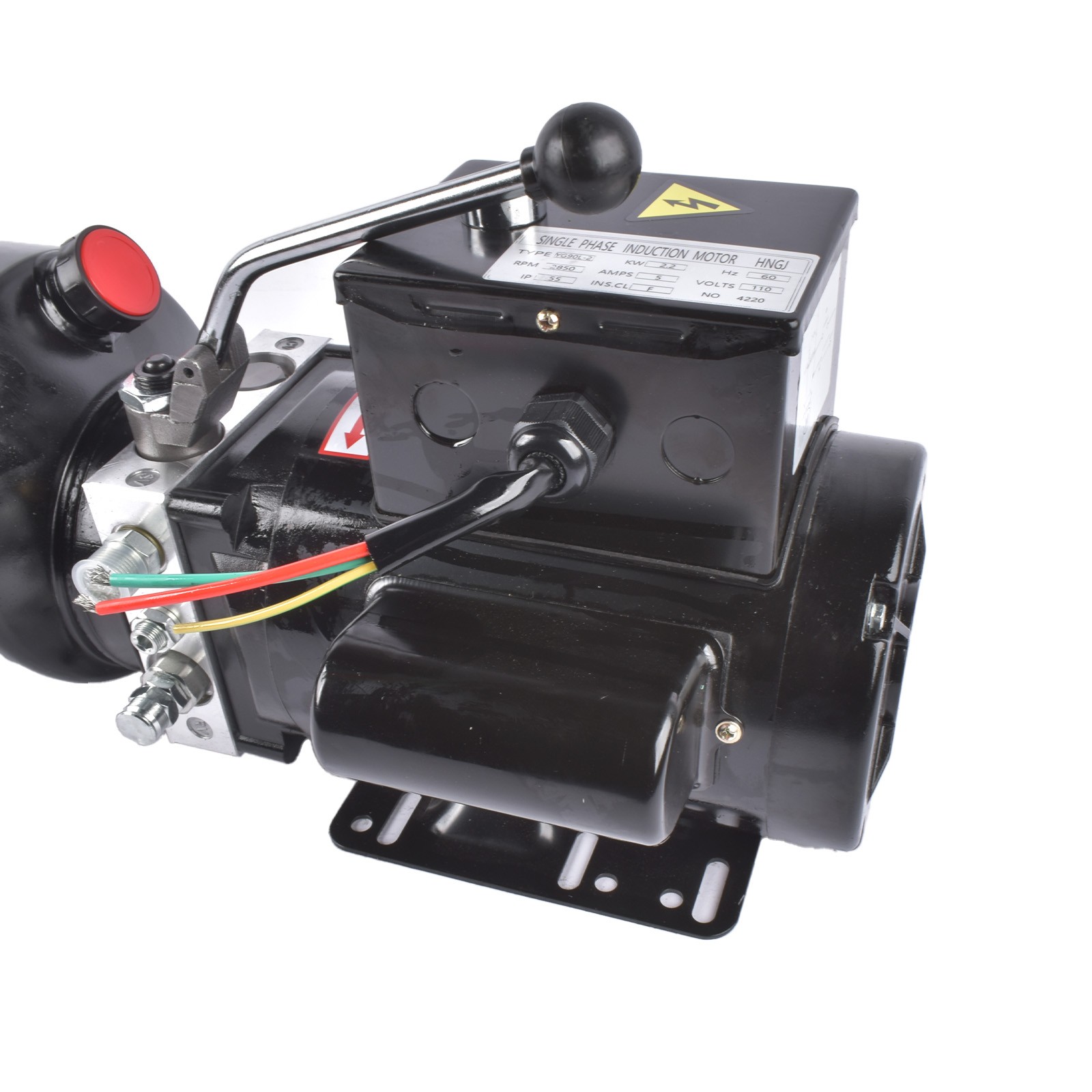 Car Lift Hydraulic Pump Power Unit 2.5 Gal/10 Quart 110V 3400 RPM 2.2 KW 1.7 GPM