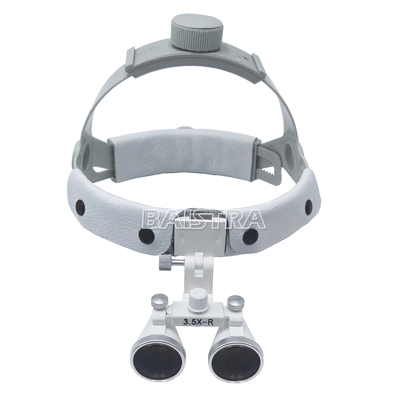 3.5X Medical Surgical Dental Binocular Loupes Headband Magnifier LED Headlight