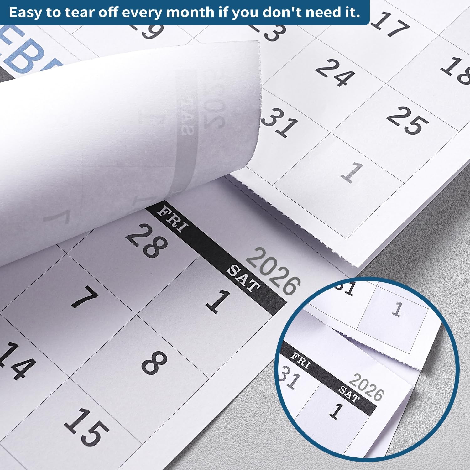 2026 Calendar – 3 Month 2026 Wall Vertical Display (Folded in a…