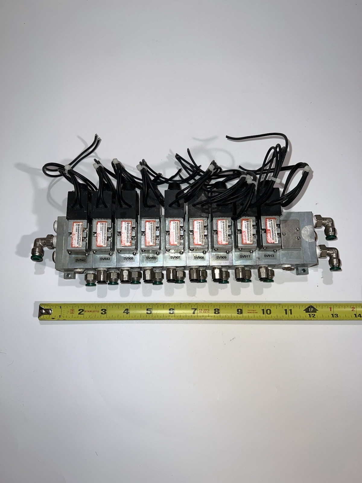 QUANTITY 9) NUMATICS 031SA415O000030 SOLENOIDS ON MANIFOLD SEE *NOTE*