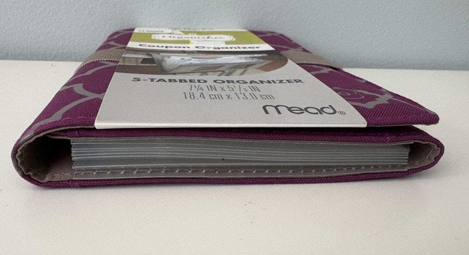 Mead OrganizHer Coupon Organizer 5 Tabbed Organizer Pen Slot ID Slot Purple New