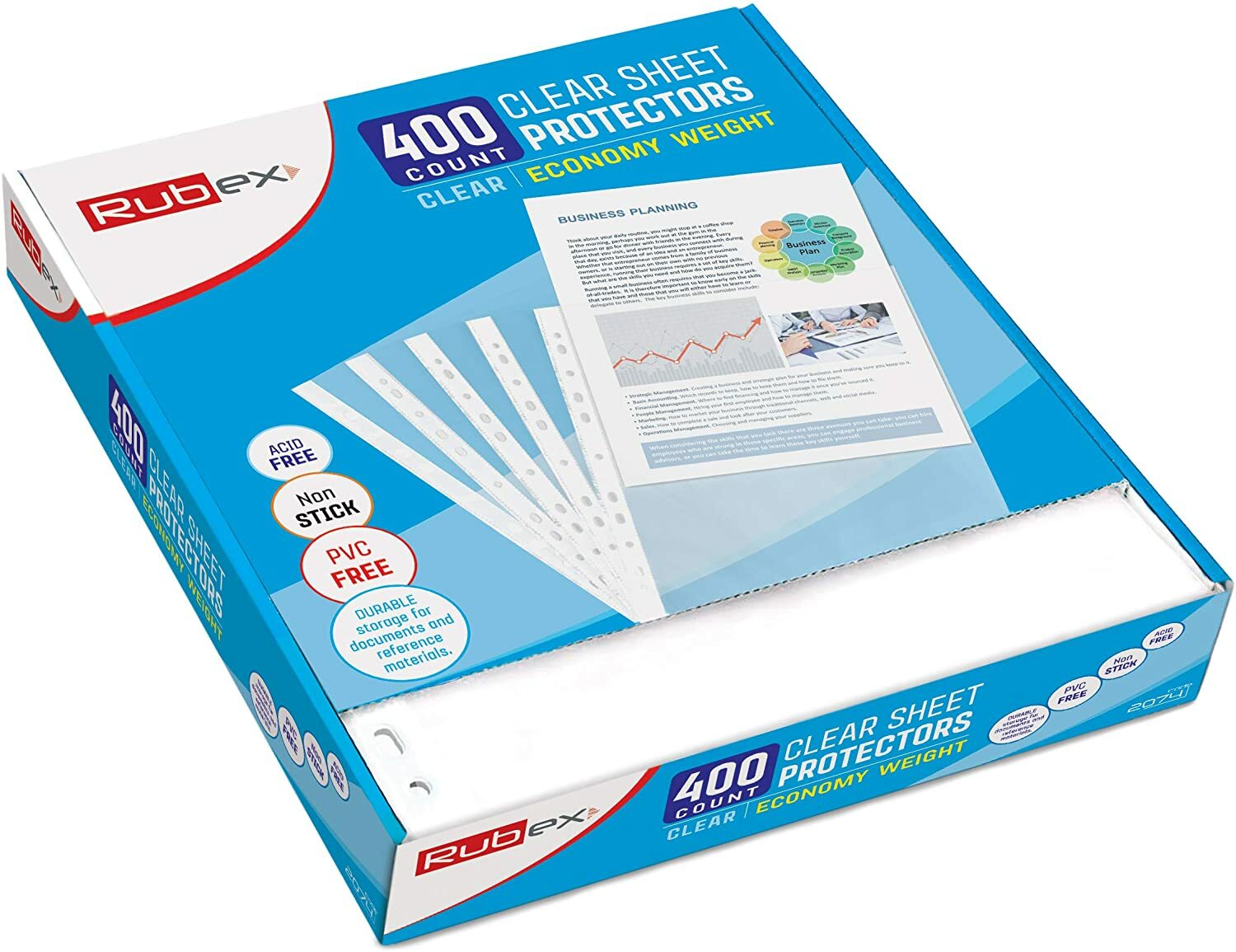 400 Sheet Protectors 8.5 x 11 Inches – Clear Plastic Sheet Protector Sleeves