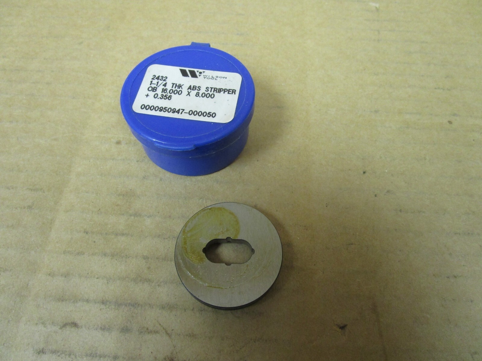 NEW WILSON TOOL 2432 1-1/4 THK ABS STRIPPER OB 16.000 X 8.000 + 0.356