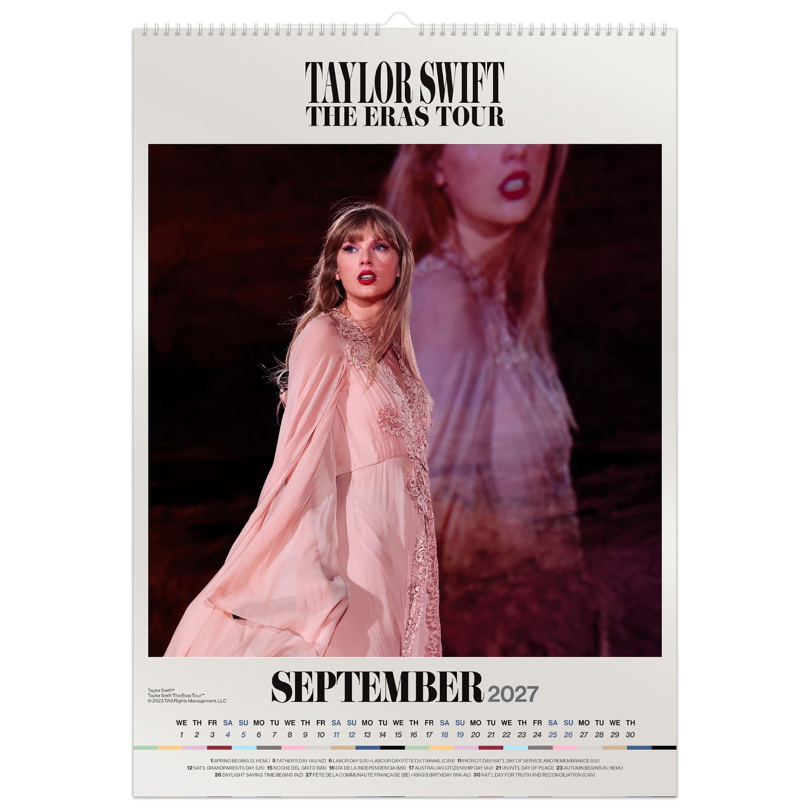 Taylor Swift OFFICIAL | 2027 11.7×16.5″ (Hanging) A3 Poster Wall Calendar