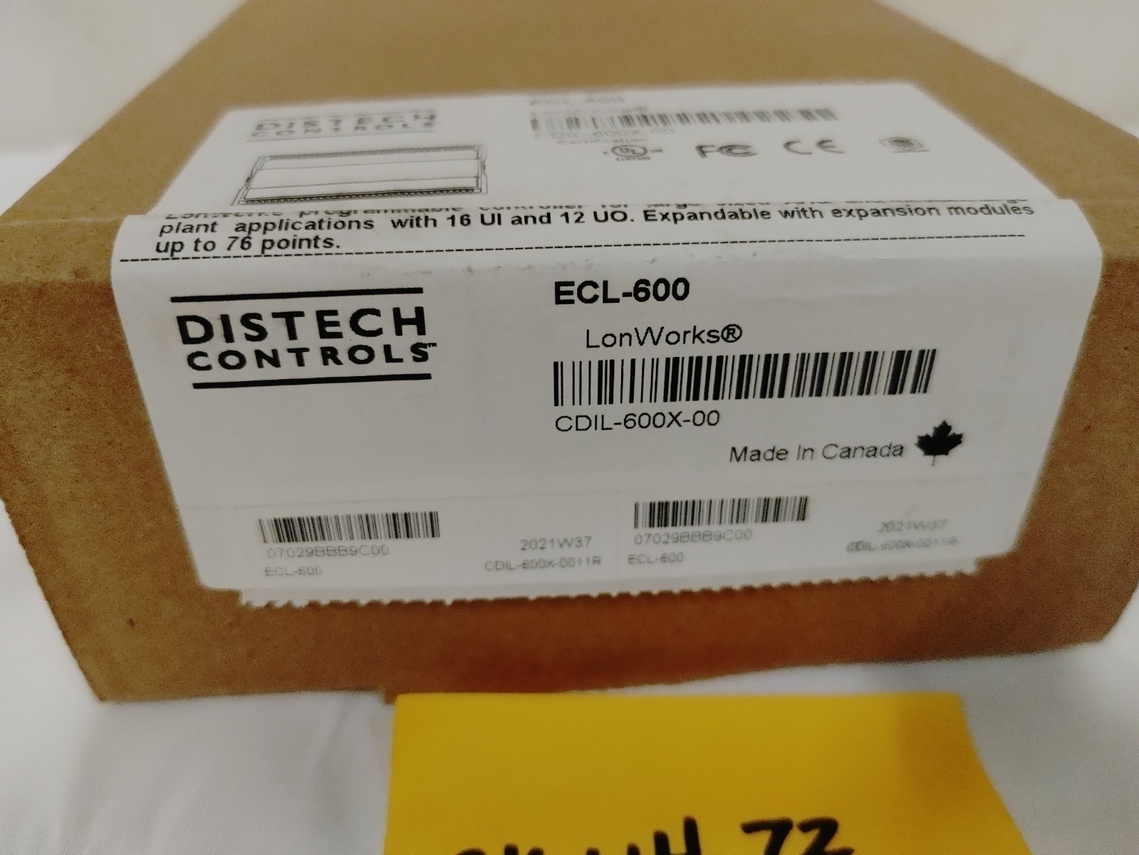 Distech Controls ECL 600 Series Controller CDIL-600X-00