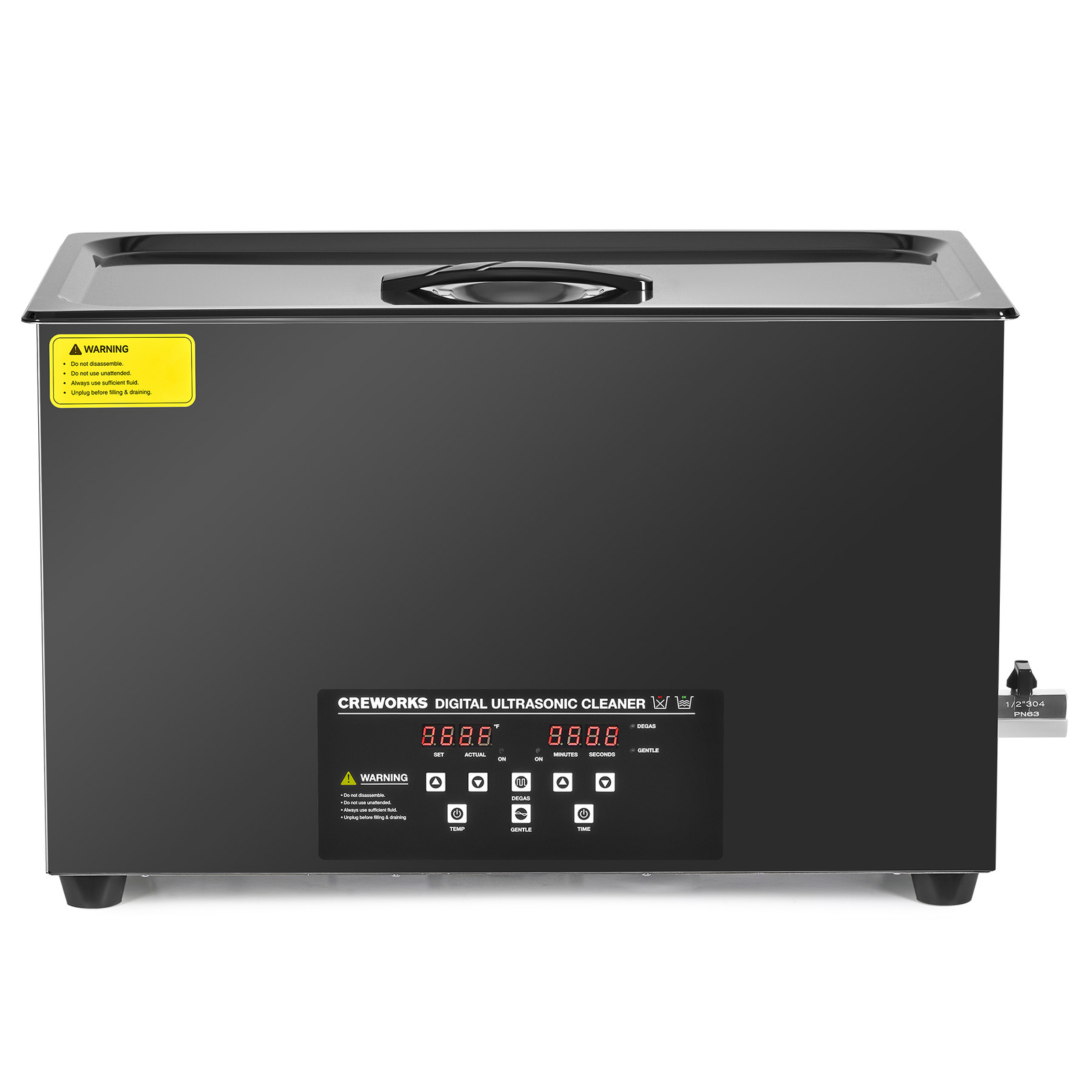 CREWORKS 30L Digital Ultrasonic Cleaner with Degas & Gentle Mode 1200W Heater