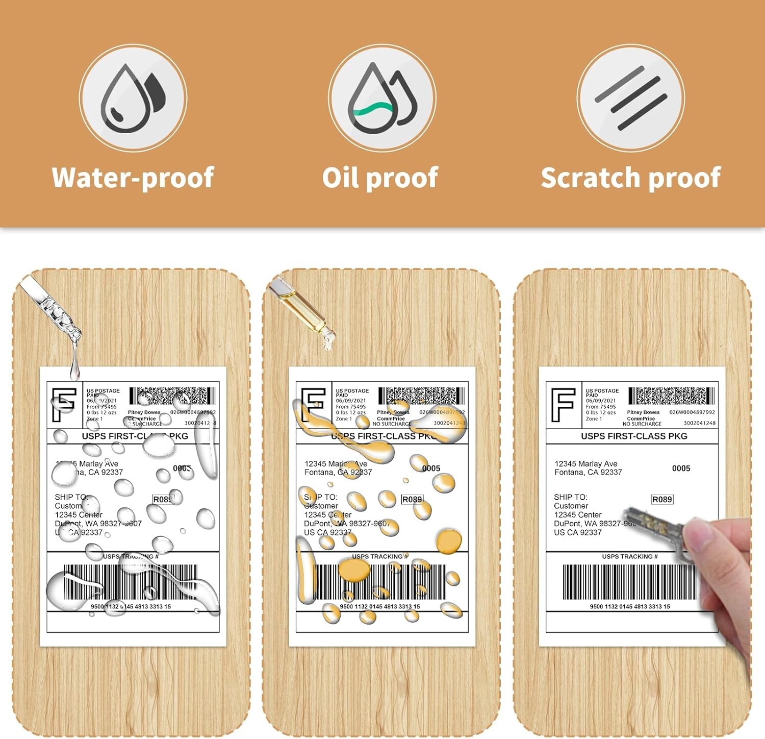 Fanfold 4″ x 6″ Direct Thermal Shipping Barcode Certified UPS Labels 500 – 2000