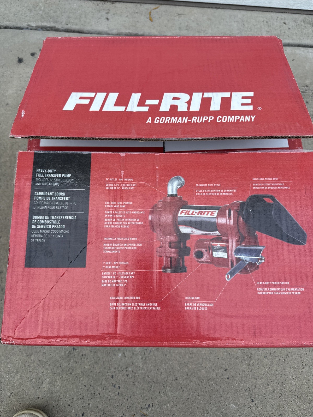 FILL-RITE Electric Drum Pump: 15 GPM Fr610h