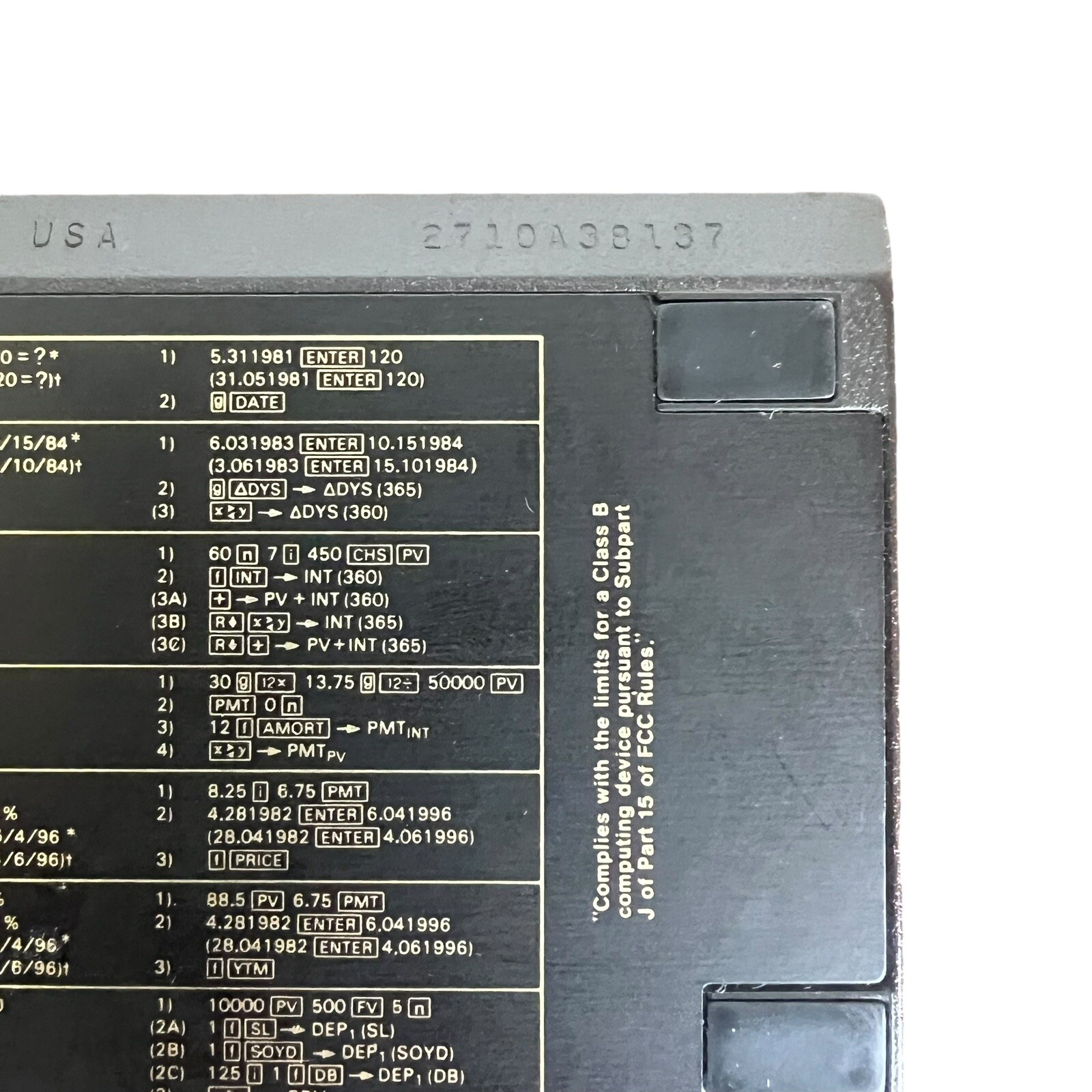 VINTAGE Hewlett Packard HP 12C Financial Calculator With Case **TESTED**