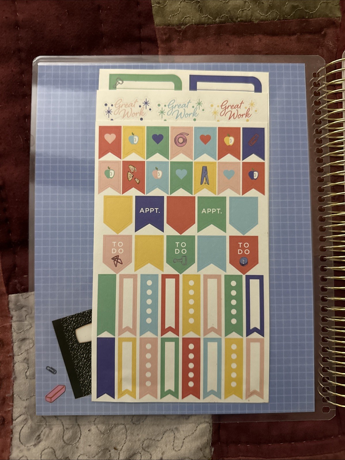 Erin Condren 12-Month Spiral Teacher Planner (Aug – Jul), 7”x9” Weekly