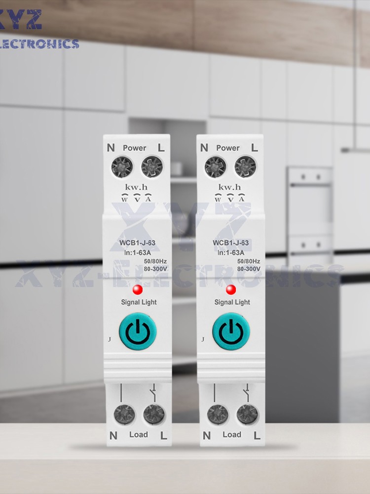 TUYA WIFI Smart Circuit Breaker 63A 220V Switch Metering Overcurrent Protection