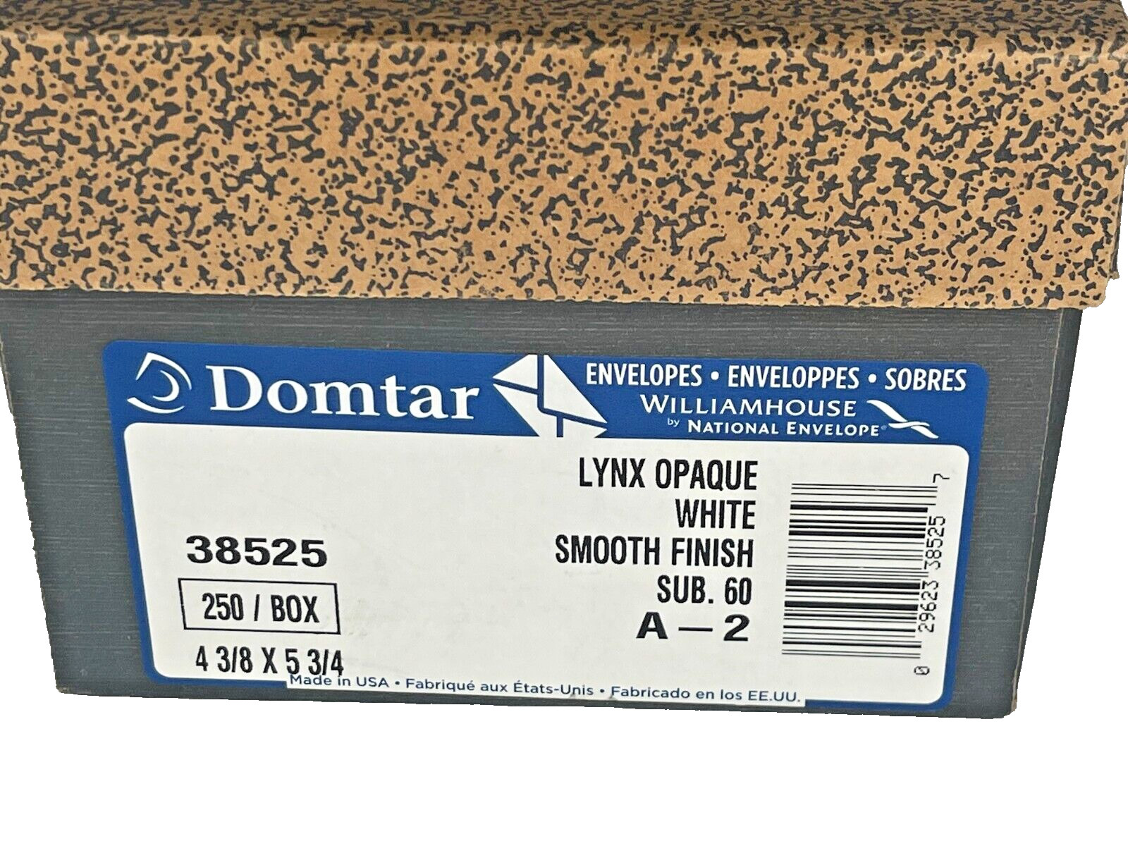 Box of About 200 Domtar Lynx Opaque White A-2 Envelopes 5-3/4″ x 4-3/8″