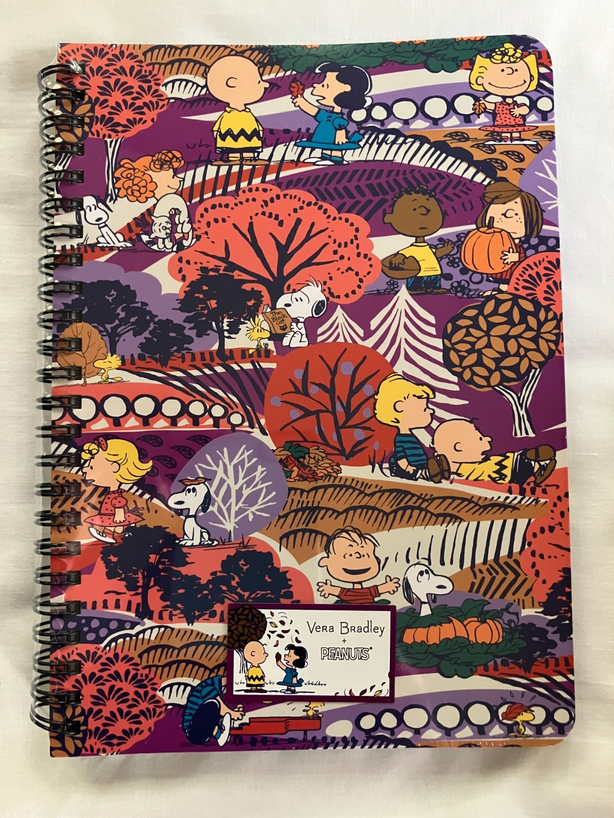 Vera Bradley Mini Notebook with Pocket Fall for Peanuts New Sealed