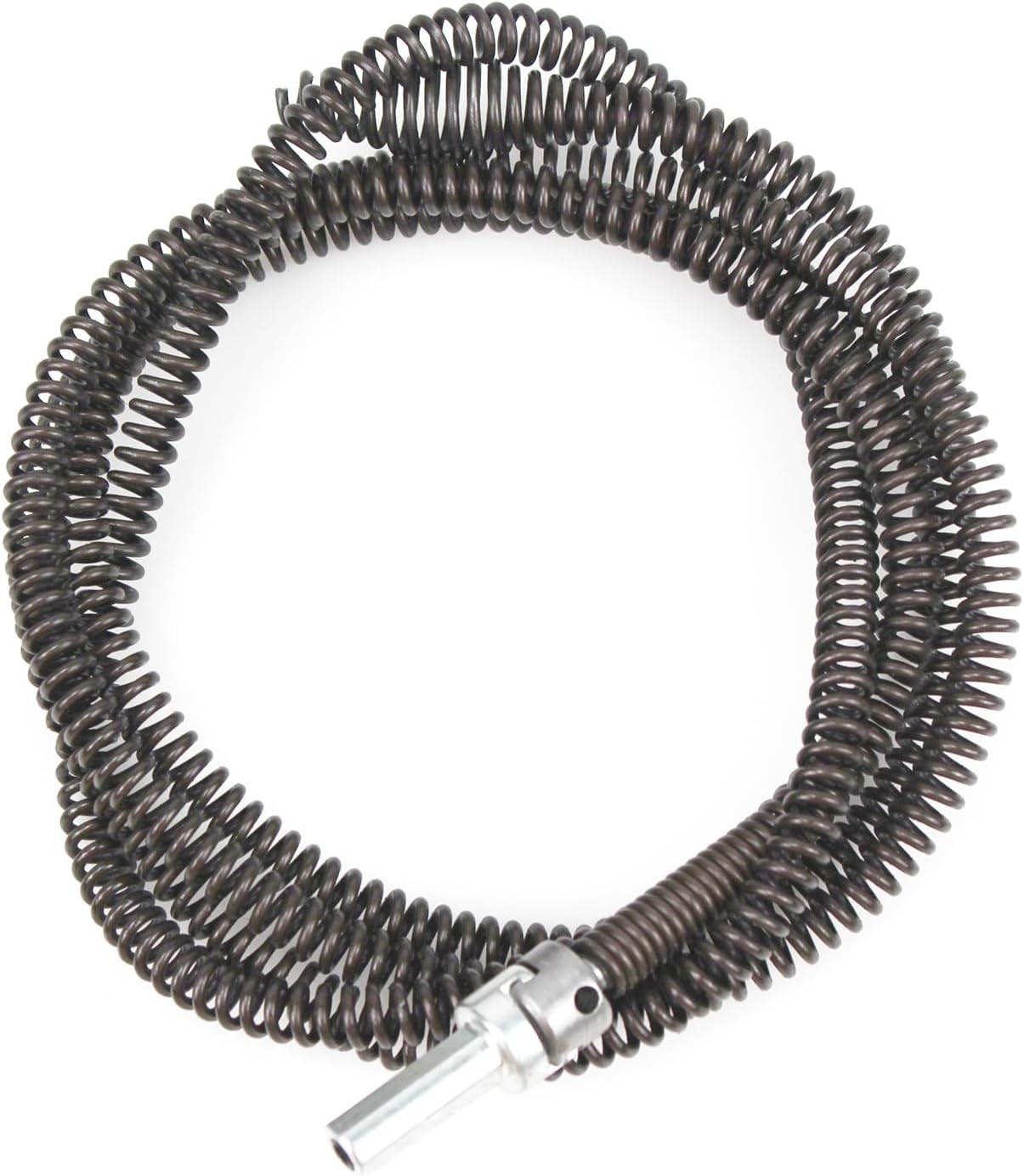 10mm Heavy-Duty Drain Auger Snake Cable with Drill Adapter – 6.5Ft/2M Flexible P
