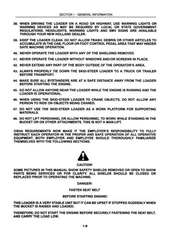 New Holland L865, Lx865,Lx885,Lx985 Skid Steer Loader Service Manual Repair Shop