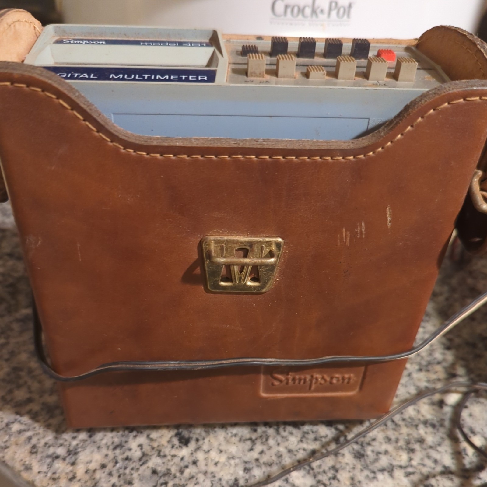 Simpson Digital Multimeter Model 461 Leather Case & manuel