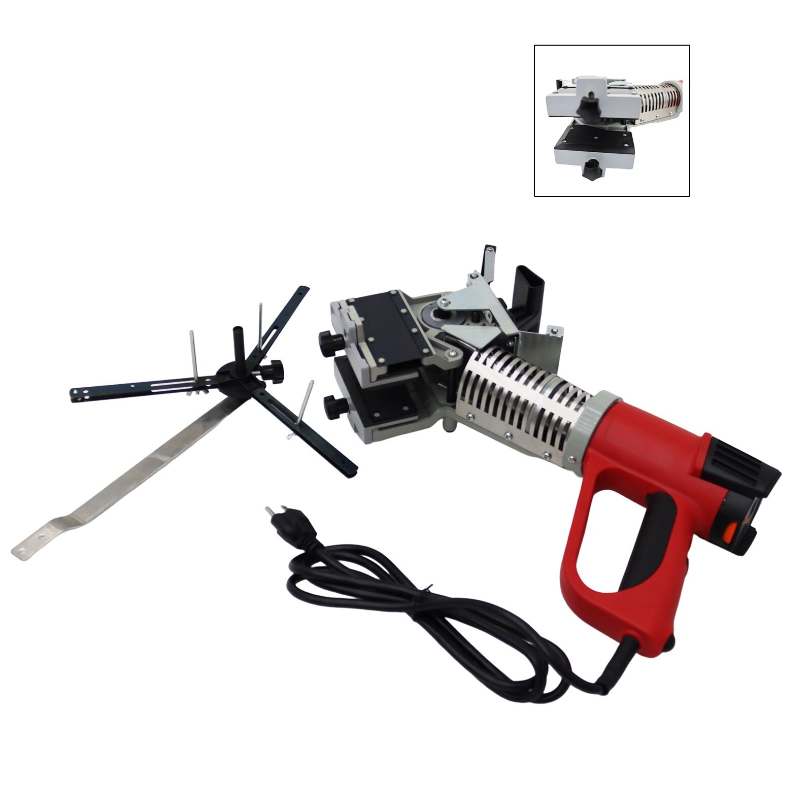110V Woodworking Edge Banding Machine Curve Straight Edge Sealing 2.7HP 033196