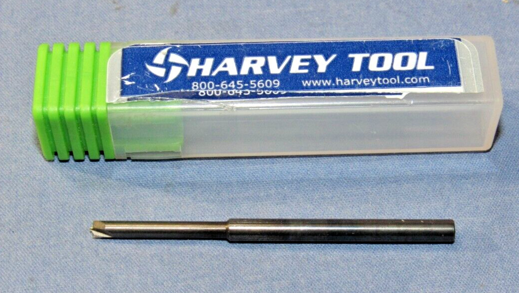 Harvey Tool Carbide Rounding End Mill 0.010cr long reach