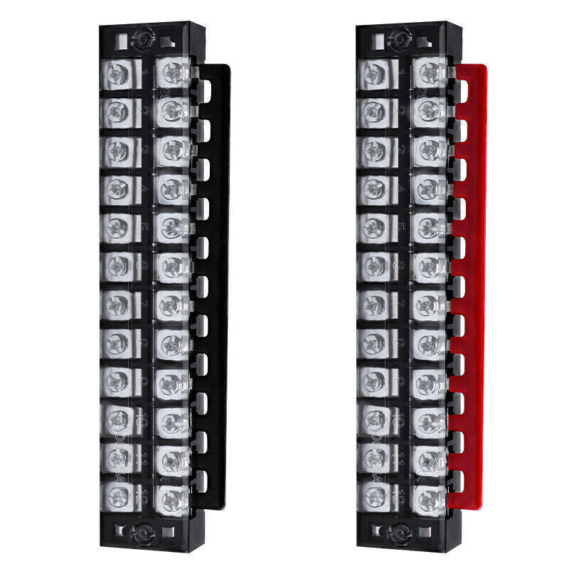 Terminal 1-10 Sets 3-12 Positions 600V 15A Screw Block Terminal Barrier Strip