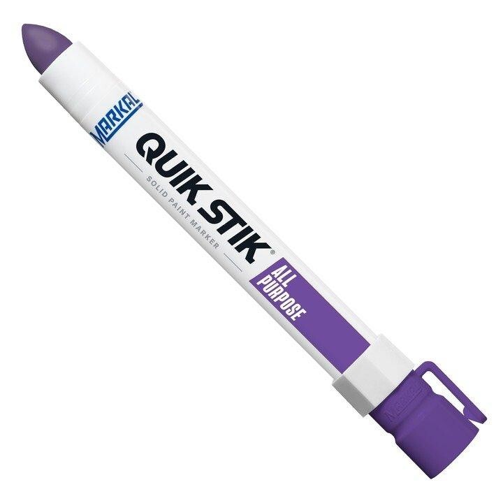 PURPLE PAINT MARKER Quik Stik® Marker Markal 61073 – Fast Drying, (12PK)