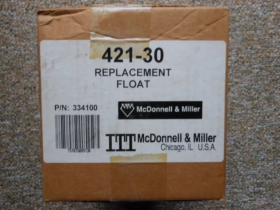 NEW – ITT – McDonnell & Miller 421-30, REPLACEMENT 25A-Float Assy. OEM 334100