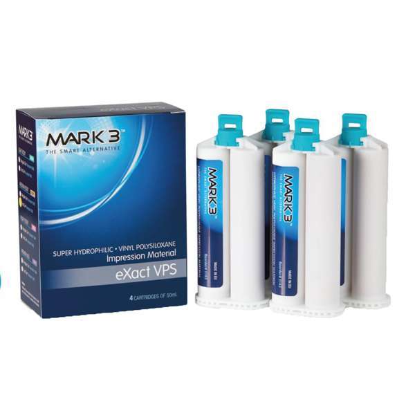 MARK3 eXact VPS Impression Material, Monophase, Regular Set, 50 mL, 4/Pk