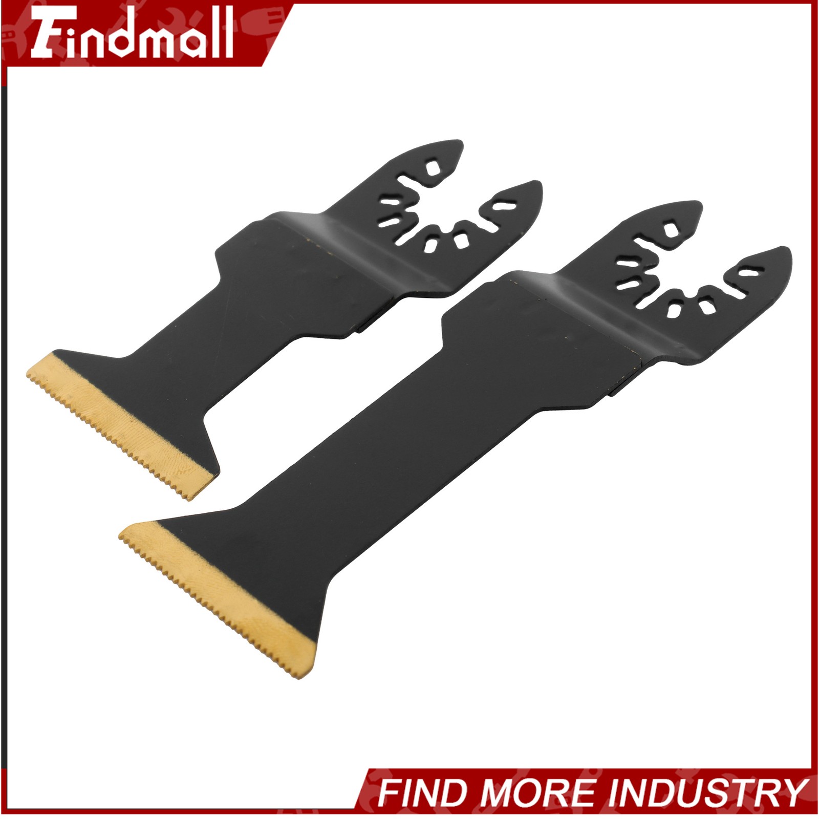 Findmall 55PCS 6 Types Universal Titanium Oscillating Saw Blades Multitool Blade