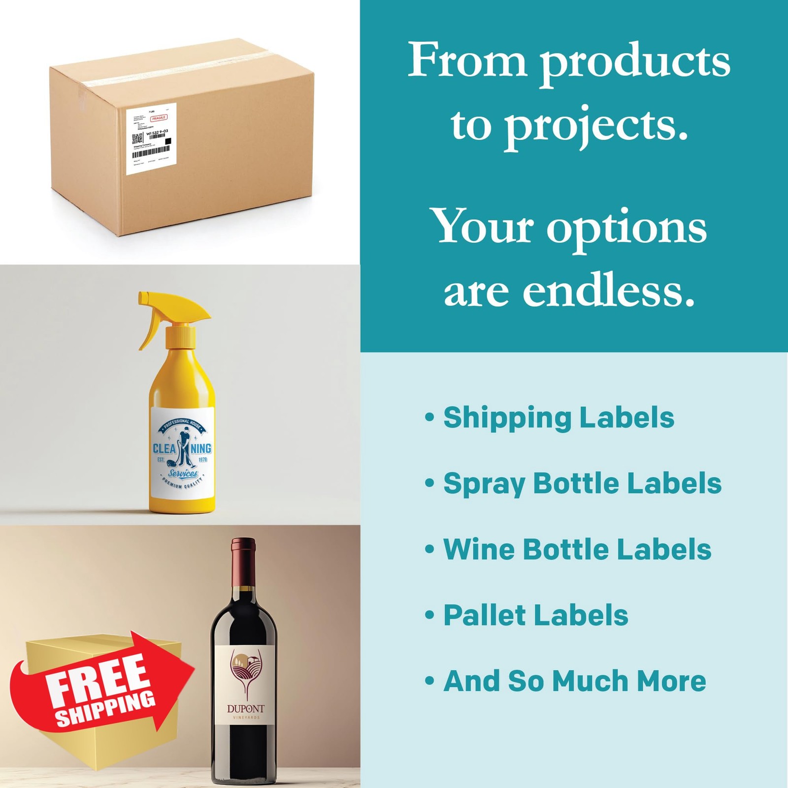 Premium Label Supply White Shipping Labels 400