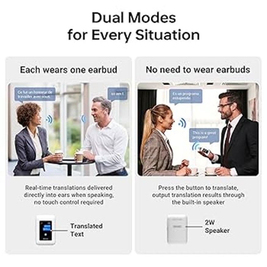 ANFIER A8 AI Language Translation Earbuds with ChatGPT