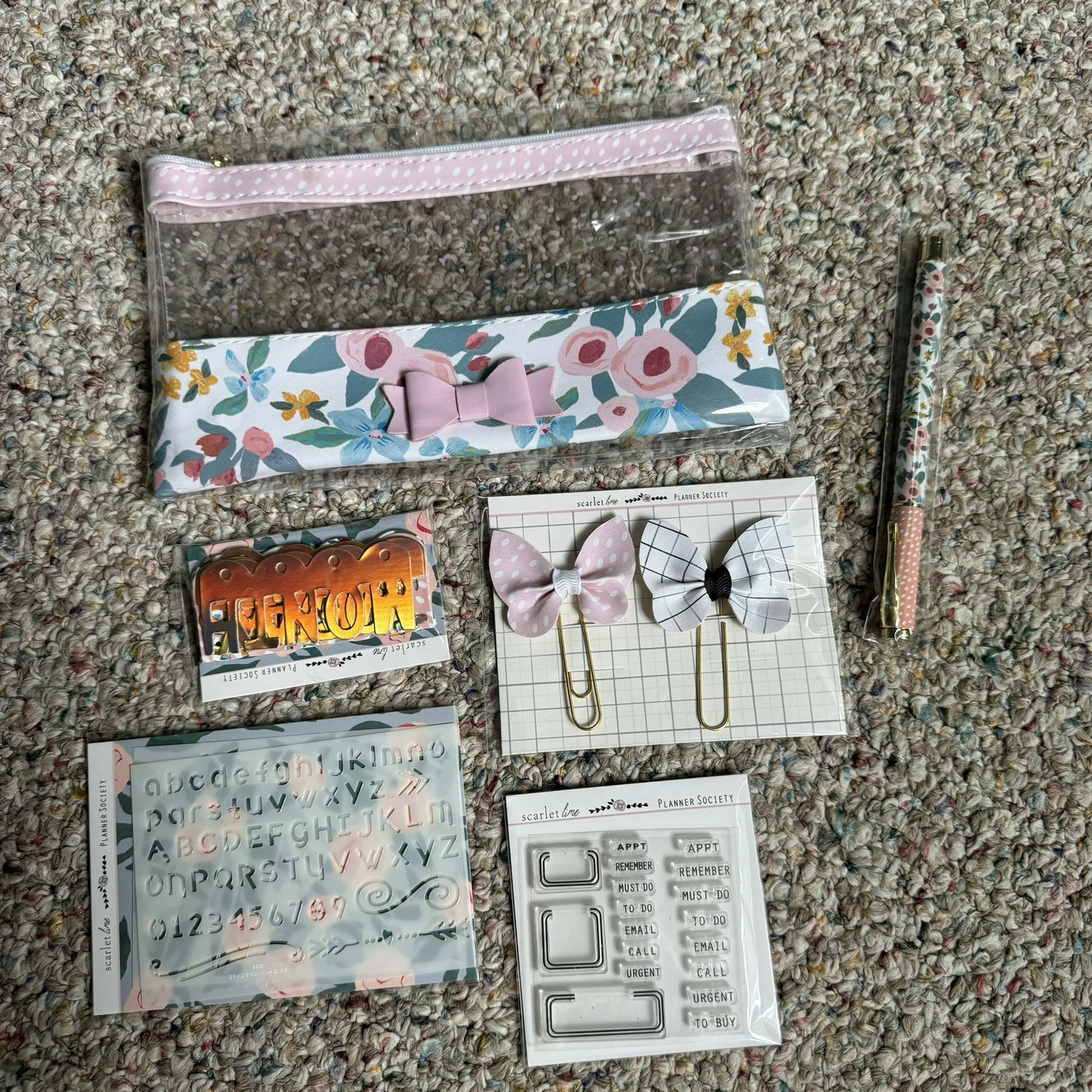 The Planner Society January 2020 Paper Kit NEW Floral Junk Journal Planners