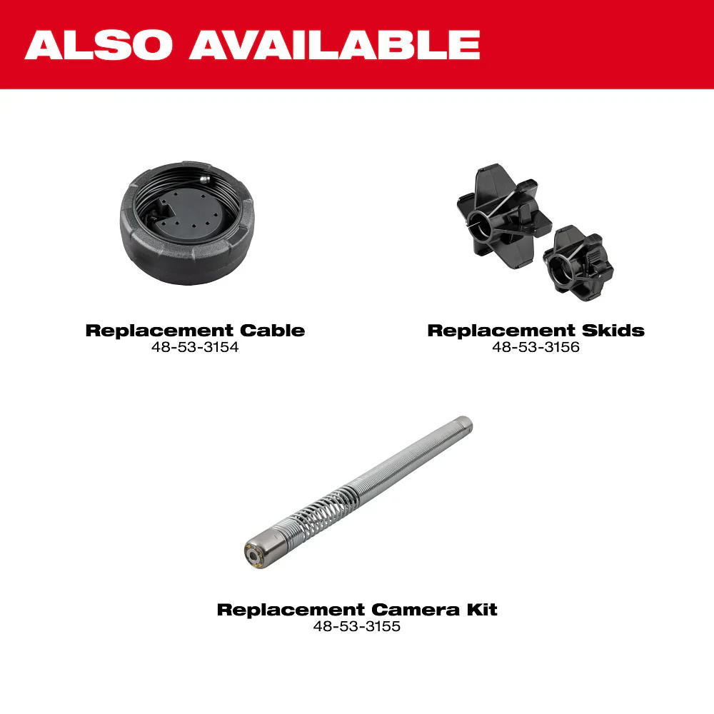 Milwaukee 3154-20 M12 12V 75′ Drain Camera w/ PACKOUT Compatibility – Bare Tool