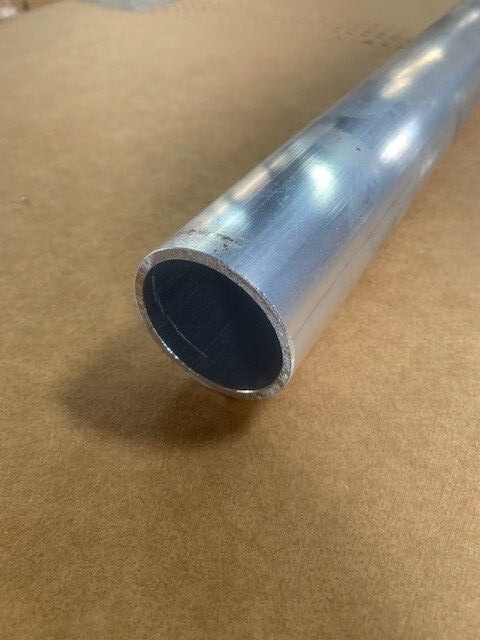 2.25″ OD 6061 Aluminum Round Tube x 2″ ID x 10″ Long, 1/8″ Wall Tubing