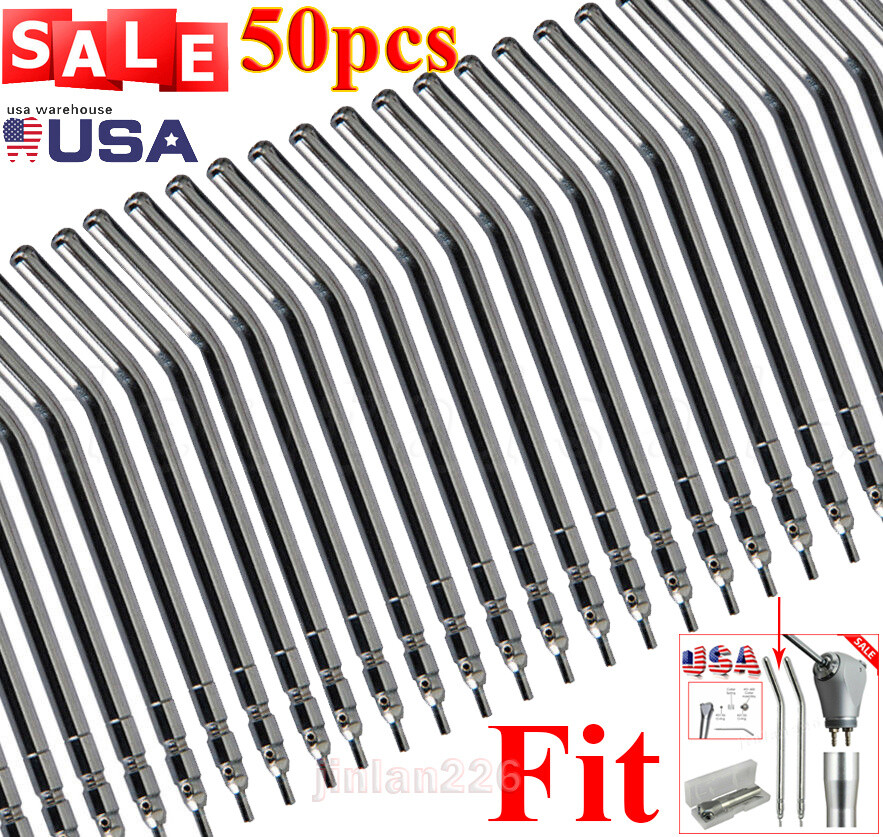 50 Pcs Dental Air Water Spray Triple Syringe Autoclavable Nozzles/Tips/Tubes OR