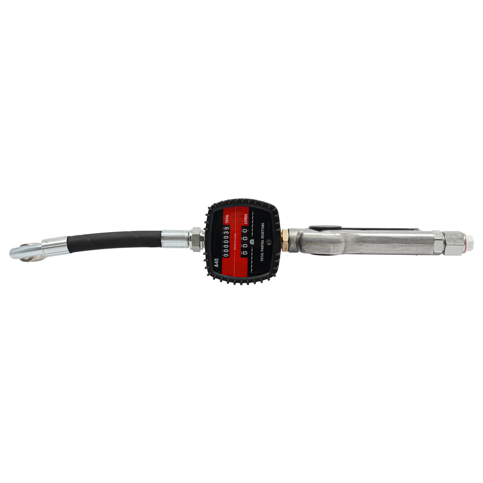 1/2» Oil Control Valve Meter Nozzle Aluminum Alloy Oil Dispensing Gun 1-30L/min