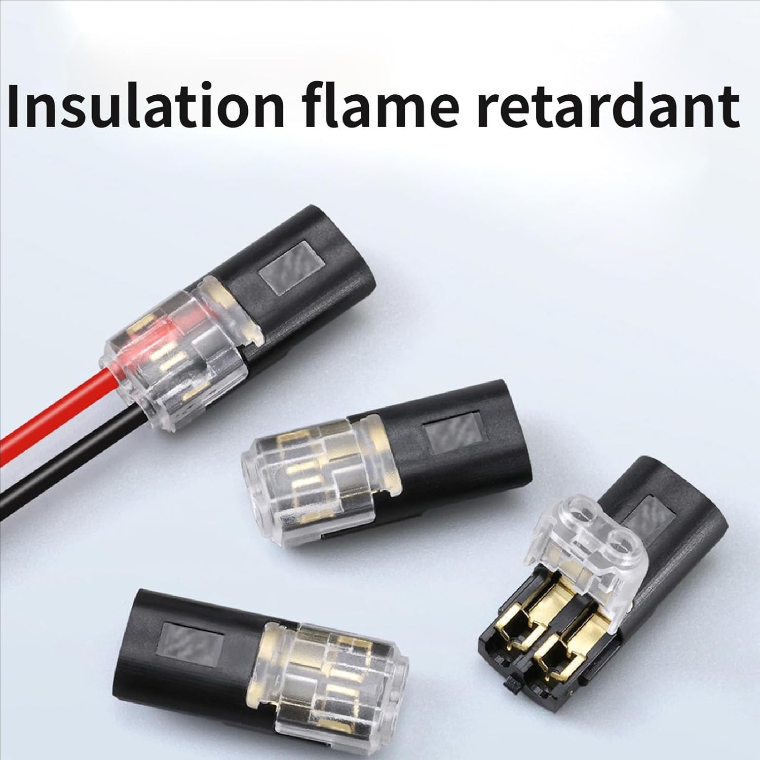 50pcs Double-Wire Plug-in Connector with Locking Buckle, Quick-Clip Fasteners US