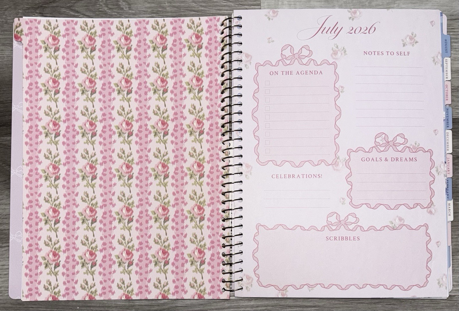 LoveShackFancy x Target – Yoobi Blooming Heirloom Monthly & Weekly Planner
