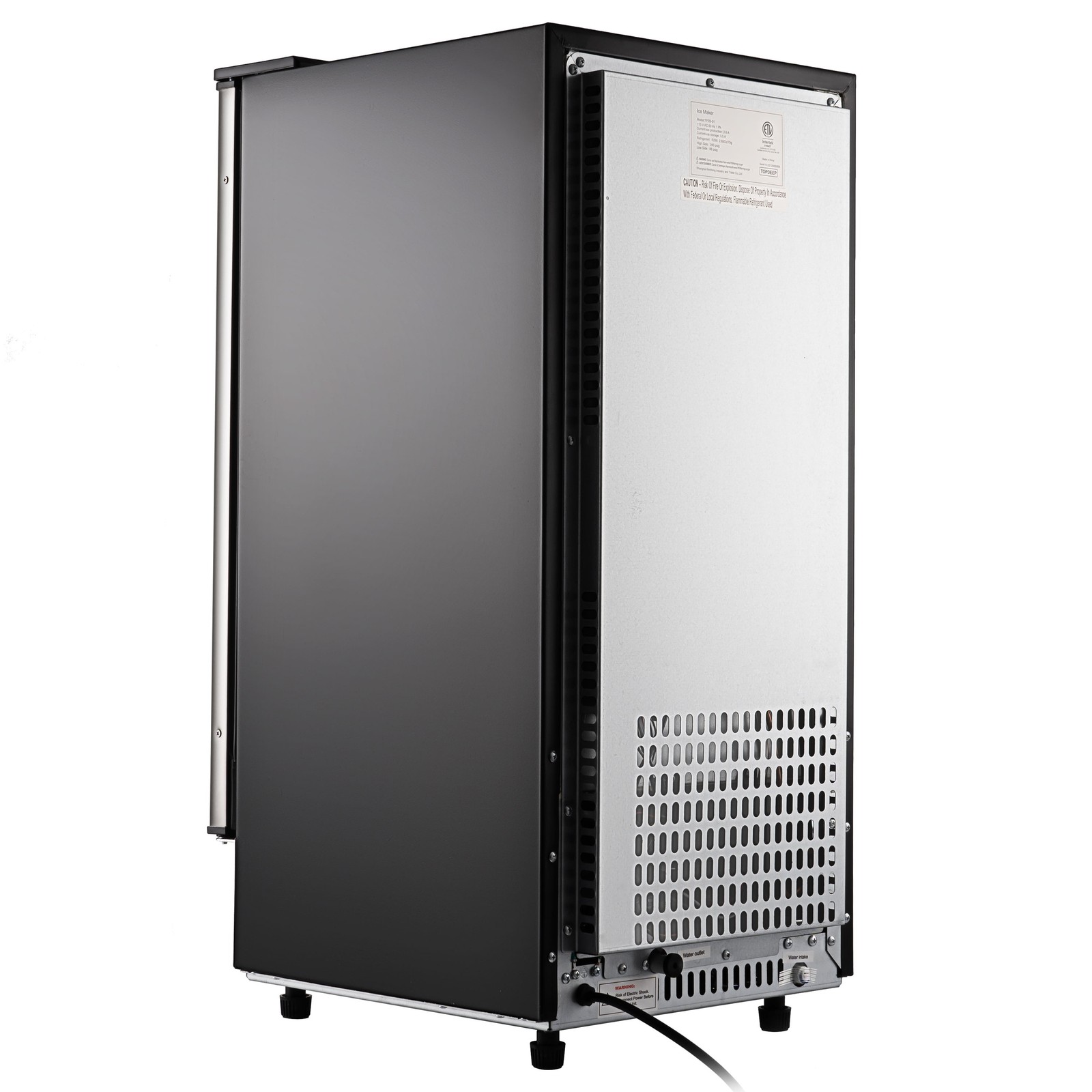 Commercial Ice Maker Undercounter Freestanding Ice Cube Machine Reversible Door