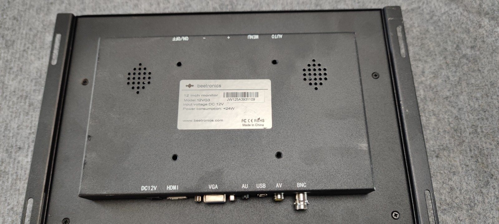 Beetronics 12VG3 12″ Monitor