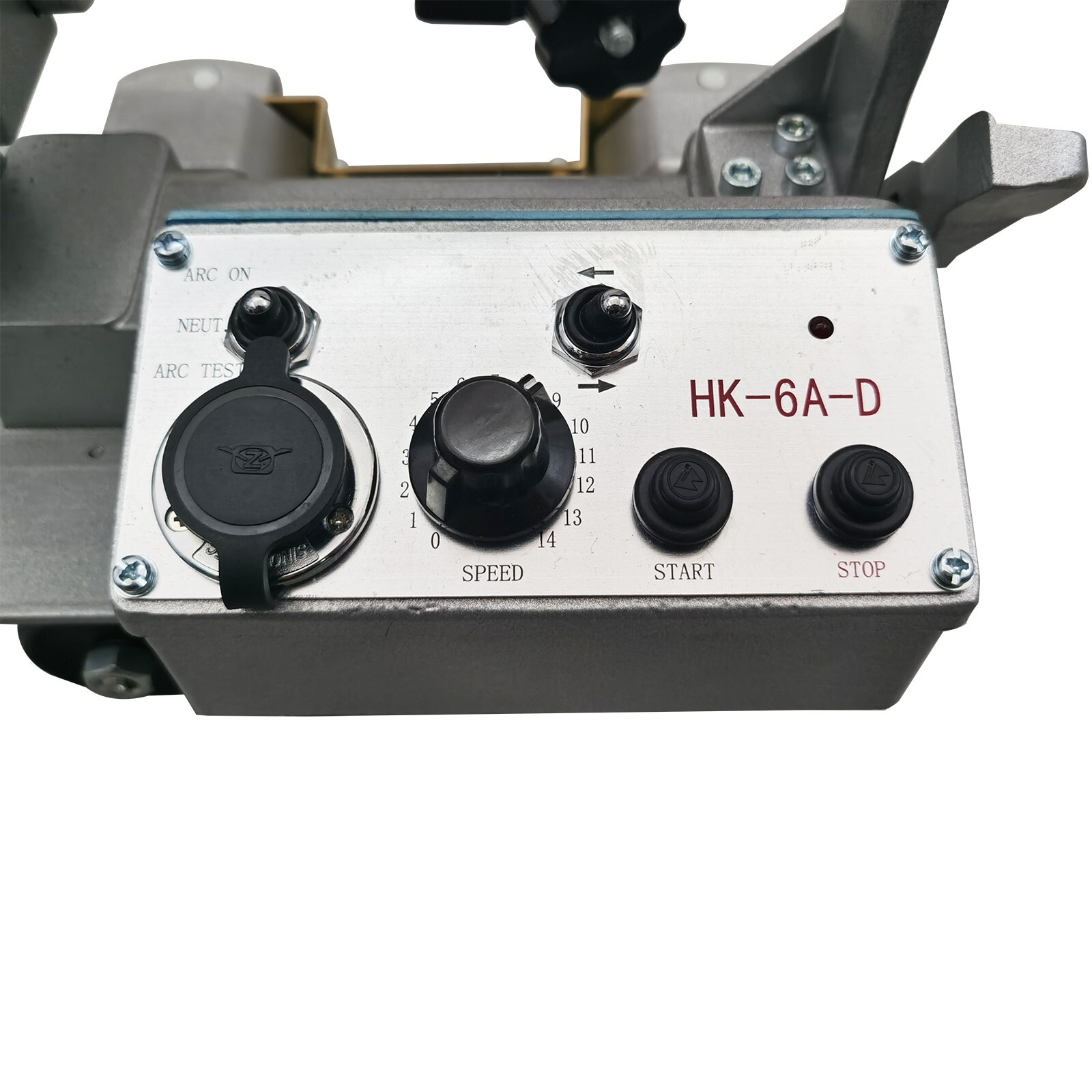 110V HK-6A-D Automatic Welding Trolley 150-800mm/min Flat Rail Welding Carriage