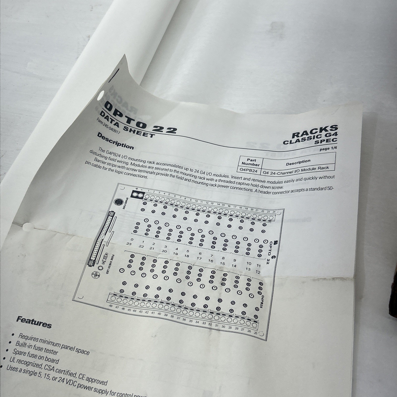 OPTO 22 G4PB24 / G4PB24 (NEW IN BOX)