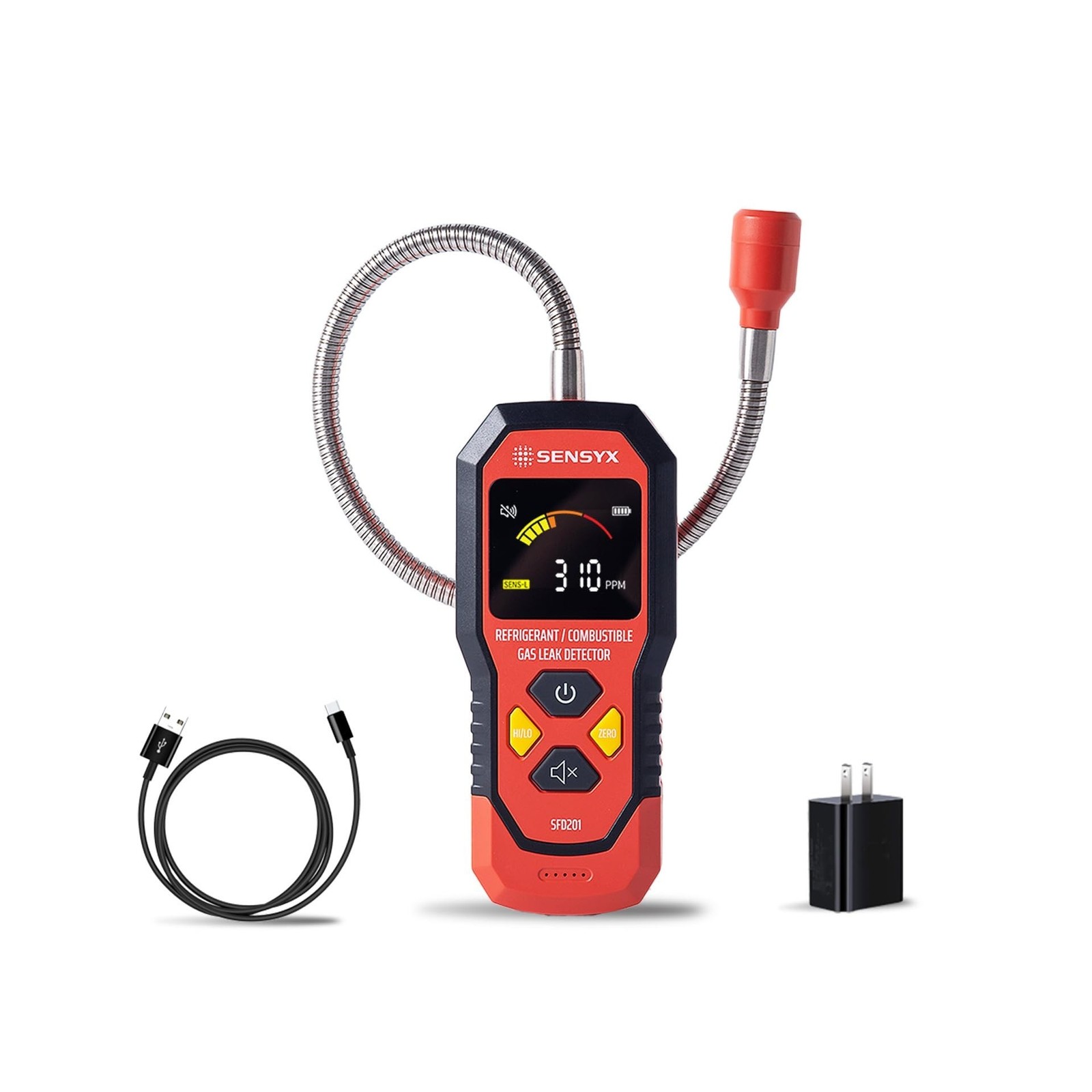 Rechargeable HVAC Refrigerant Leak Detector, Halogen Freon Sniffer,… Fast Ship