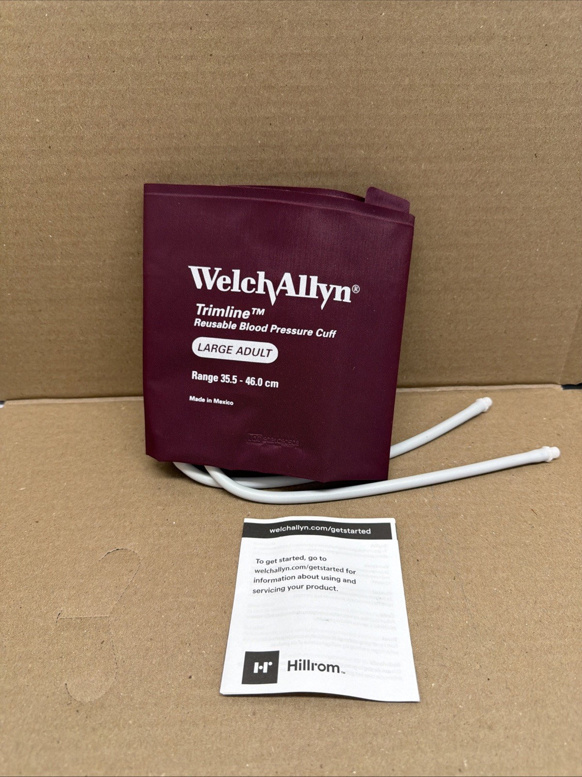 Welch Allyn Trimline Blood Pressure Cuff Size 12 Large Adult Reusable NEW