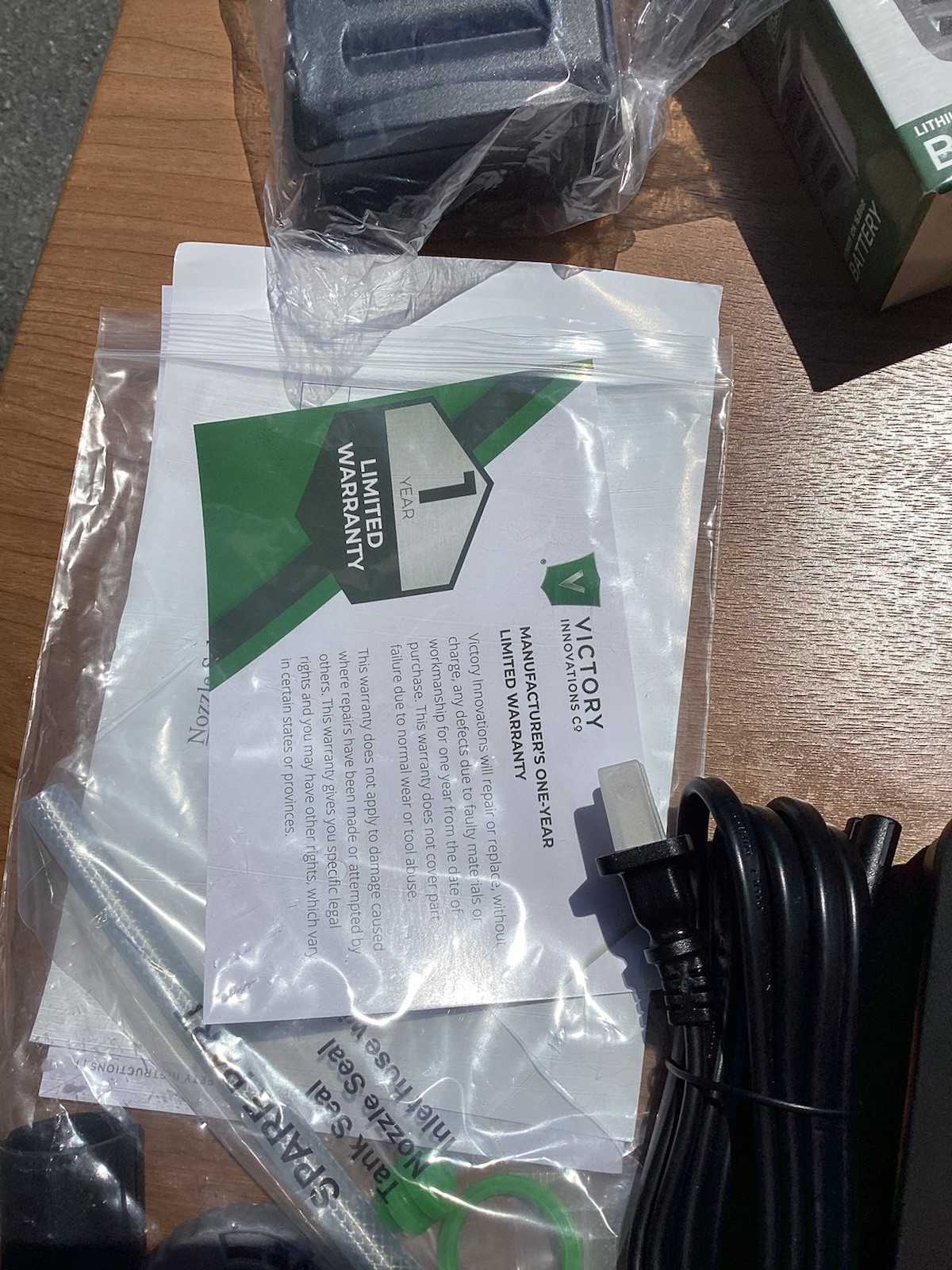 Victory Innovations Electrostatic Electric Sprayer Kit 16.8V Lithium Ion Bag New