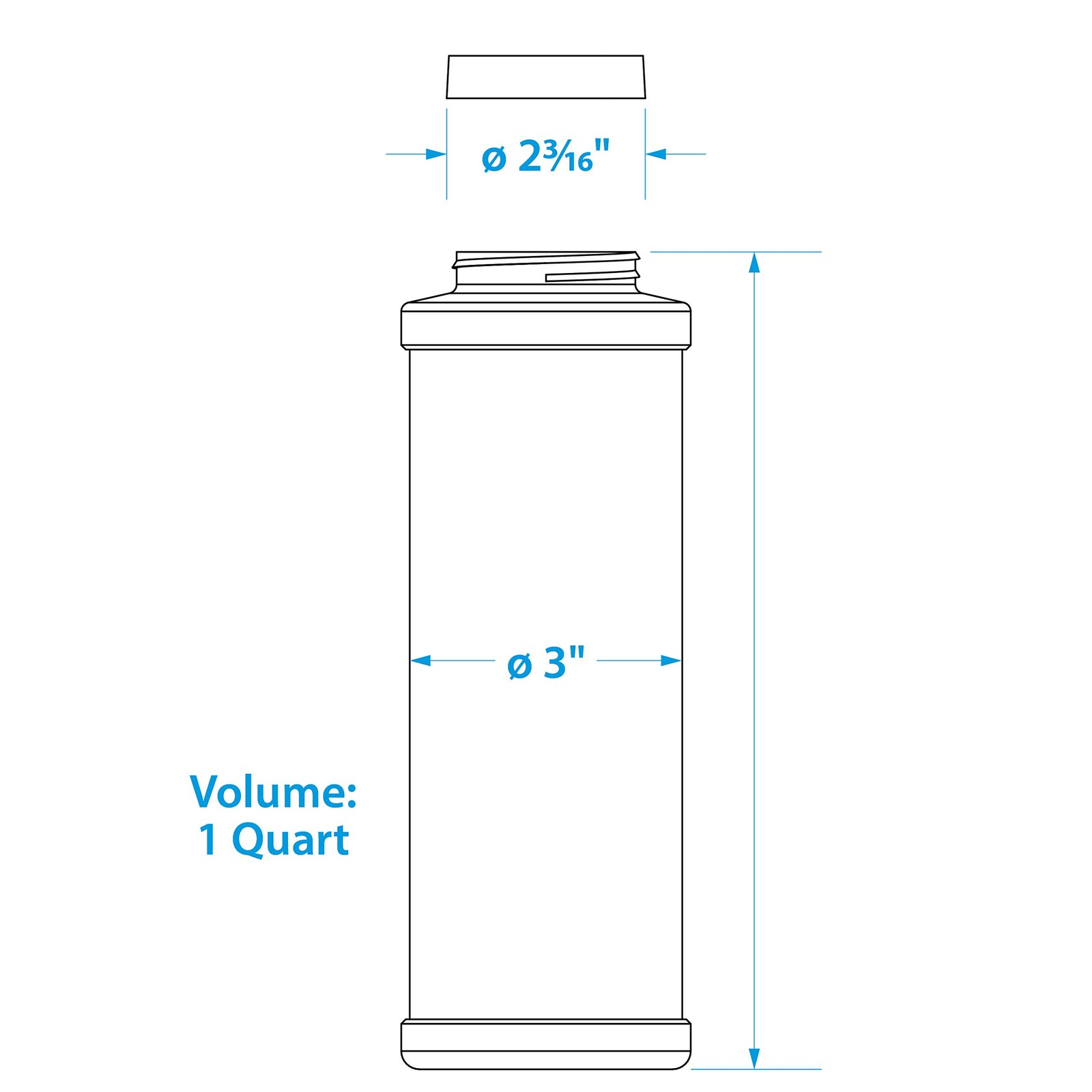 Seachoice 2-Cycle Engine, Oil to Gas Measuring Container, 32 32 Ounces, White