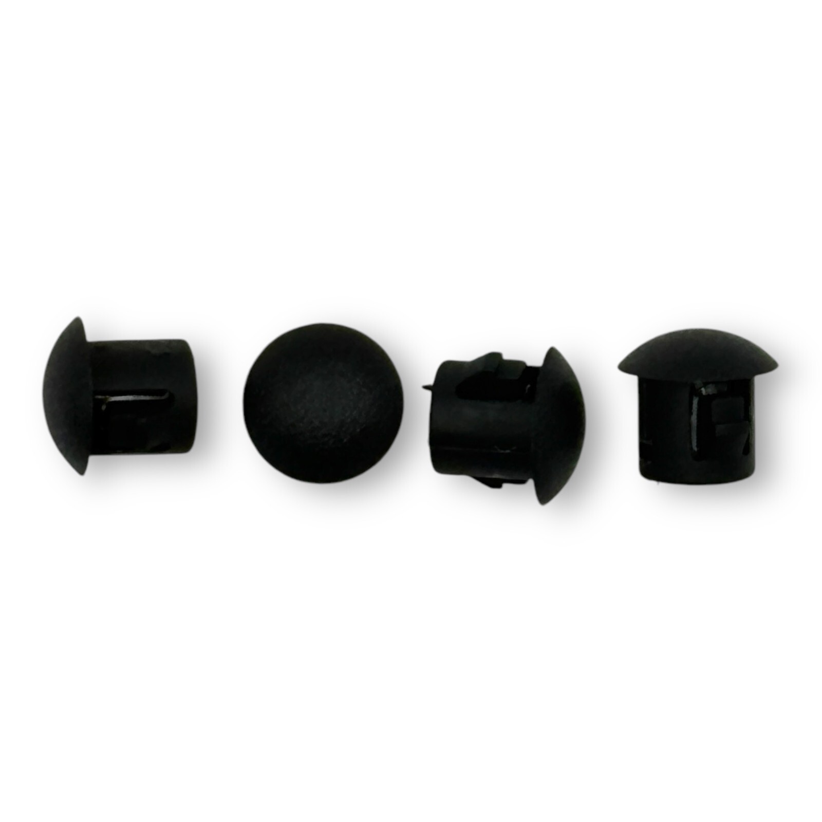 3/16″ Hole Nylon Locking Panel Plugs Black/White Dome Cover 15/64″ Top Width