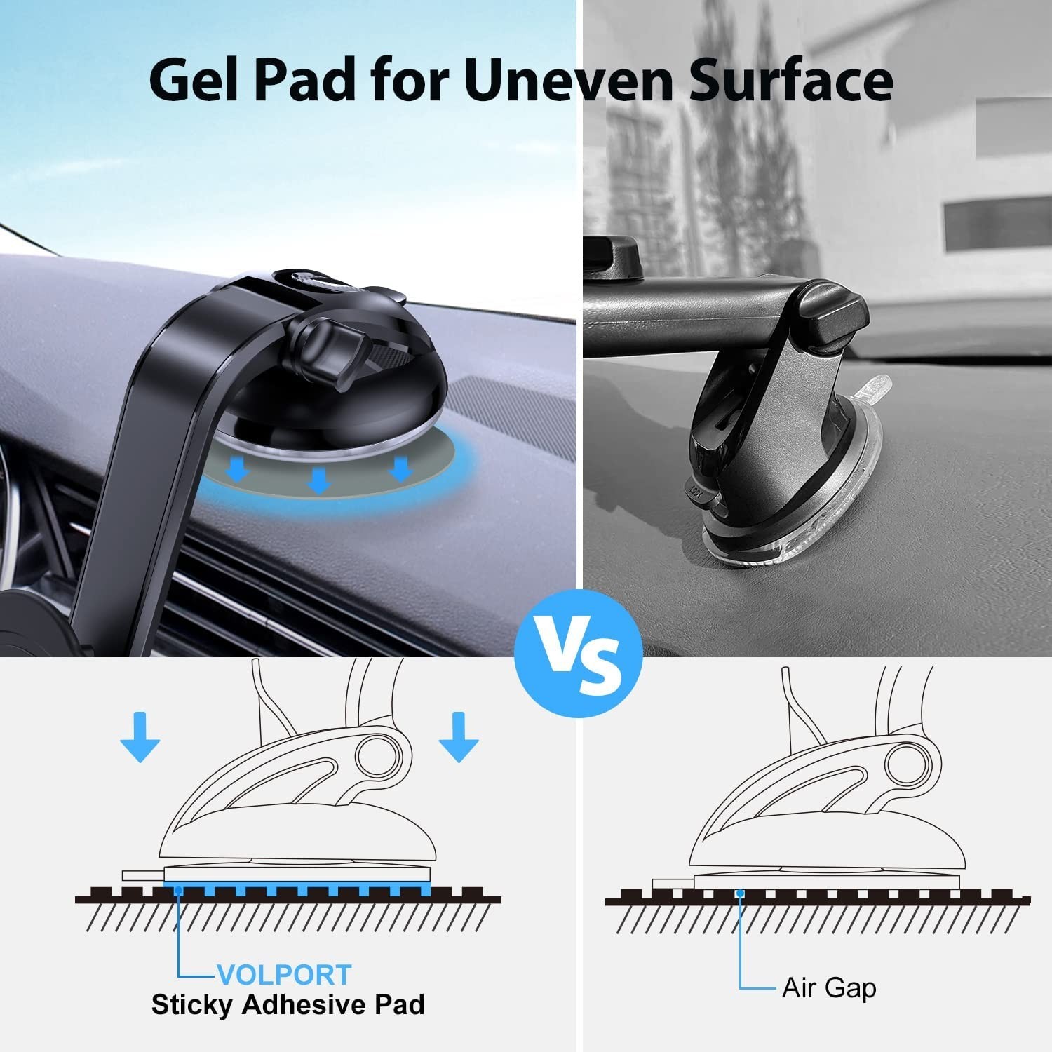 Very Strong Sticky Adhesive, 2.76in/70mm Dashboard Pad Mounting Disk Adhesive…